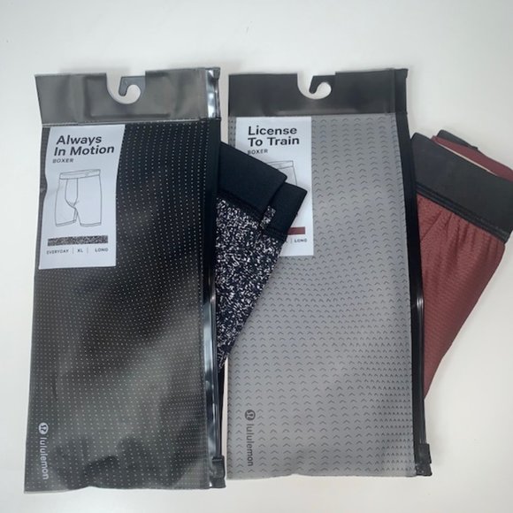 lululemon athletica Other - Lululemon Men's LLT & AIM Boxer XL Long Set of 2